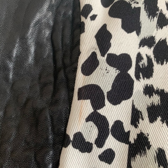 Nicholas Leopard Print Leather Combo Bomber - Picture 4 of 8